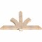 Ekena Millwork Redmond Smooth Timber Gable Bracket, Douglas Fir, 60"W x 38"H x 3 1/2"D x 5 1/2"F, 15/12 Pitch GBW060X38X0406RED00SDF - alternate 3
